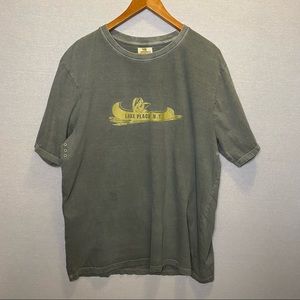 T. Dalton Clothing Lake Placid, New York Graphic T Shirt With Back Hit Size XL